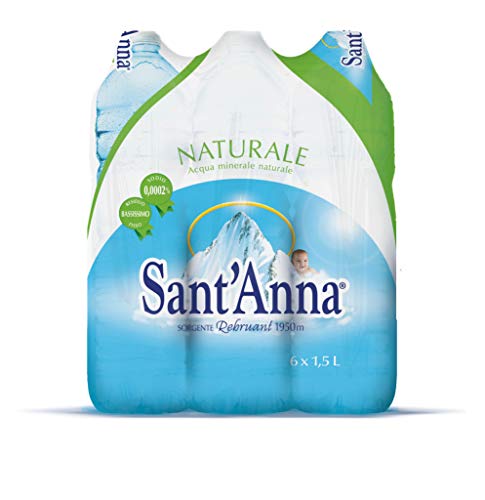 Acqua Sant Anna naturale - sorgente Rebruant conf. da 6 bottiglie x 1,5 Lt a 0,44 centesimi di euro ognuna