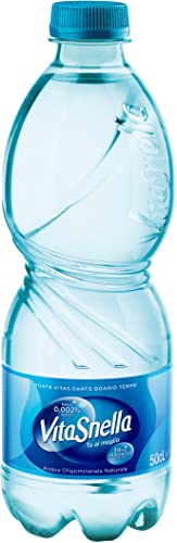 Acqua Vitasnella Minerale Naturale, Bottiglie di Acqua da 0,5lt x 2...
