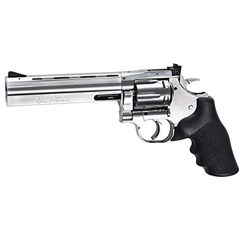 Actionsportgames Revolver Dan Wesson 715 6 Pollici Silver Full Metal su Base Magnum 357