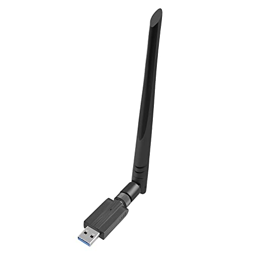Adattatore Antenna WiFi USB, 1300Mbps Dual Band Wireless Dongle Ricevitore Wi-Fi,USB Chiavetta Wi-Fi per PC Windows10 8 8.1 7 Vista (1)