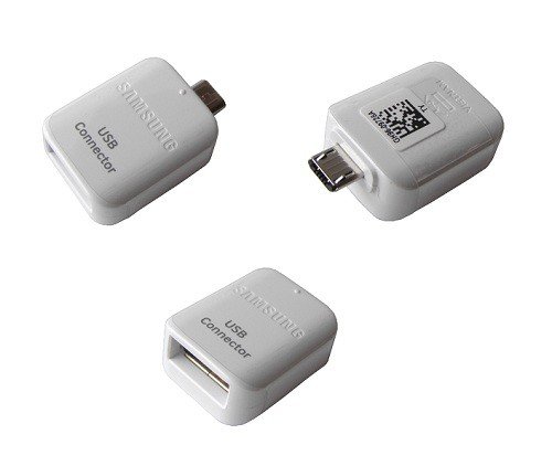 Adattatore originale GH96-9728A da Micro USB OTG a USB 2.0, per Samsung Galaxy S5, S6, S7 Edge, colore: bianco