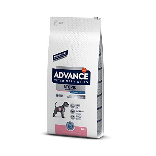 Advance Veterinary Diets - Atopic Medium-Maxi - Cibo per Cani con Problemi di Dermatite Atopica con Trota - 12kg