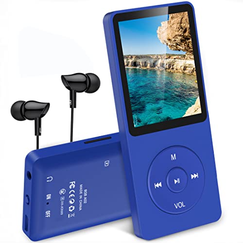 AGPTEK Lettore MP3 Classic 8 GB con Schermo 1,8 Pollici,Radio FM e Registratore e 70 Ore di Riproduzione Prolungata,Piccolo Musicale MP3 Running Sportivo per Bambini Adulti