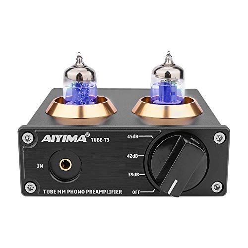 AIYIMA T3 Tube MM Phono Preamplificatore HiFi Preamplificatore con guadagno Stereo Audio Preamplificatori per giradischi Phono Audiophile   Giradischi