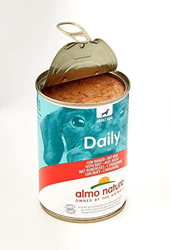 Almo Nature Dailymenu - Mangime per Cani Adulti, con Manzo, confezi...