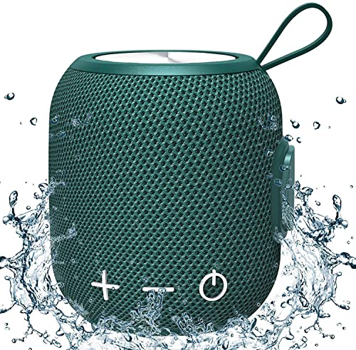 Altoparlante Bluetooth Portatili Doccia, Stereo Cassa con Bassi Potenti, Bluetooth Speaker IPX7 Waterproof, Esterno Picnic, Viaggio, Festa Del Papà Regalo