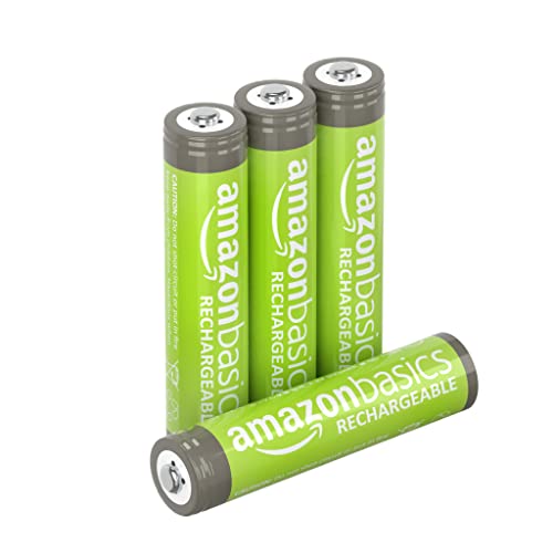 Amazon Basics - Batterie AAA ricaricabili, pre-caricate, confezione da 4 (l’aspetto potrebbe variare dall’immagine)