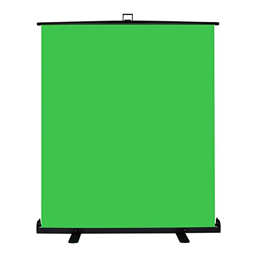 Andoer Green Screen Pannello, Sfondo Verde Schermo Fondale Chiave Cromatica, 150 x 200 per la Rimozione dello Sfondo, Custodia Rigida di Alluminio, per Foto Video, Gioco dal Vivo