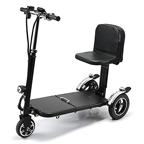 Angelay-Tian Mobility Scooter, Piccolo Scooter Pieghevole per Anziani, Mini Triciclo Elettrico, Sedia A Rotelle Elettrica per Disabili, La Batteria al Litio può Essere Sull aereo