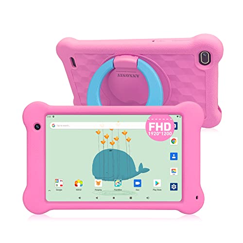 ANXONIT Tablet Bambini, Tablet PC Android 11 5G WiFi da 7 pollici, Schermo FHD 1920x1200 IPS, 2 GB di RAM 32 GB di ROM, App Kidoz (pink)