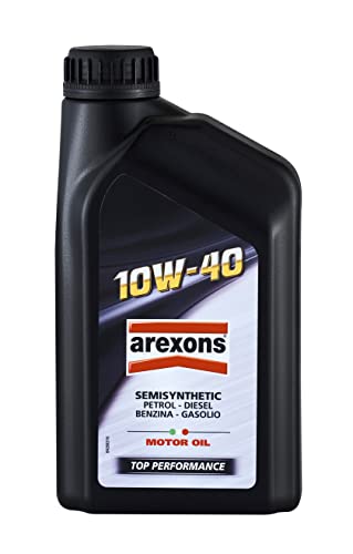 AREXONS Olio Motore 10W-40 1L Semisinthetic, Olio Base Sintetica, Protezione del Motore elevata, Olio Motore Universale Benzina e Diesel