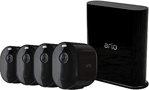 Arlo Pro3, 4 Telecamere di videosorveglianza wi-fi 2K HDR, con faro...