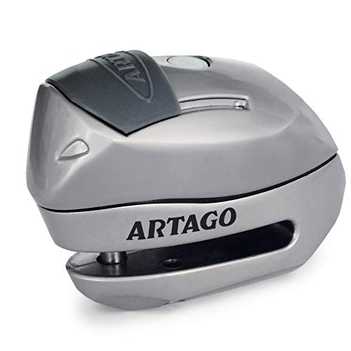 Artago 24S.6M Antifurto Moto Blocca Disco, Allarme 120 Db Avviso Smart, ø 6 mm, Metallico, Universale Moto Scooter Bici