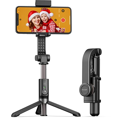 ARTOFUL Gimbal Smartphone Bastone Selfie 1 Assi Stabilizzatore per Vlog Youtuber con Telecomando Wireless Rotazione di 360 °Compatibile con iPhone, Android Phones