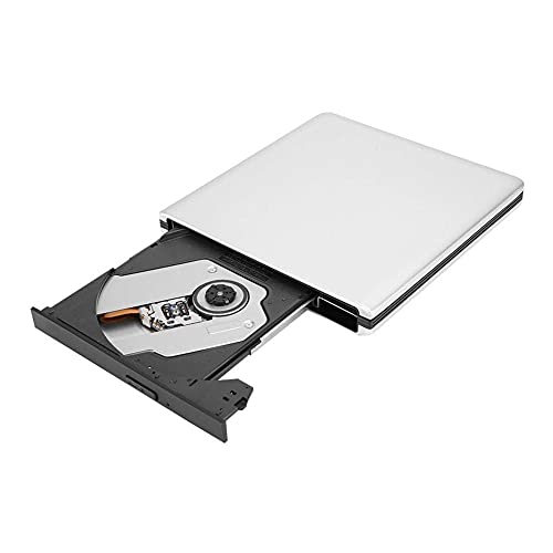 ASHATA Masterizzatore Dvd CD, Dvd Esterna USB 3.0 Dvd CD Drive Blu-Ray USB 3.0, Dispositivo Lettore di Schede Portatile External Disc,Masterizzatore Dvd CD BD,per Notebook Desktop