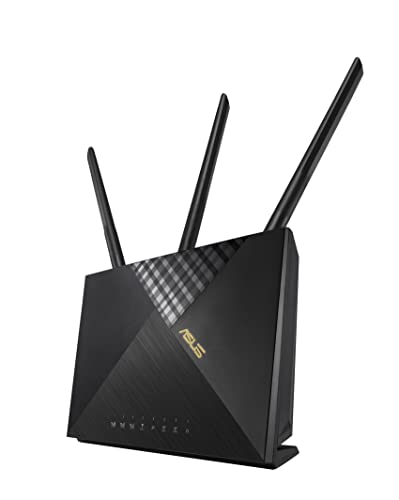ASUS 4G-AX56 LTE Router 4G Cat.6 300Mbps Dual-Band WiFi 6, data rate up to 1800Mbps, Captive portal, Lifetime Free Internet Security