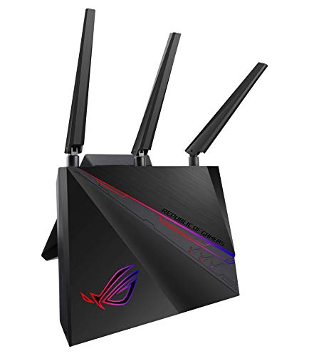 ASUS ROG GT-AC2900 Wi-Fi Gaming Router, NVIDIA GeForce Ora raccomandato con Triple Accelerazione Livello di Gioco, Facile Port Forwarding, AiMesh Chi