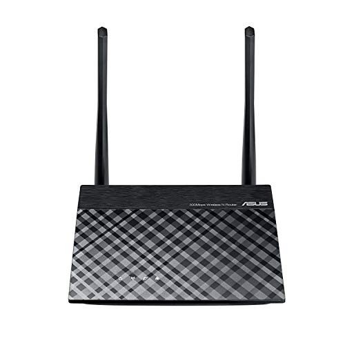 Asus RT-N12+ Router Wireless N 300Mbps   Access Point, Universal repeater SW Switch   2 Antenne esterne ad alto guadagno 5dBi   4-Network-in-1