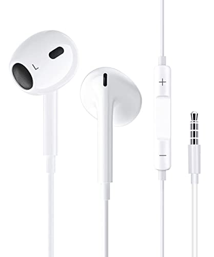 Auricolari,Cuffie con filo,In-Ear Cuffie per iPhone 6,Auricolari con microfono e controllo del volume,per cuffie con jack da 3,5mm, compatibili con iPhone 6s 6Plus iPad PC SE MP3 4,Android Xiaomi