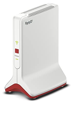 AVM FRITZ!Repeater 6000 International - Ripetitore   extender Wi-Fi 6, Triband ((2 x 2.400 Mbps 5 GHz y 1.200Mbps 2,4 GHz), Wi-Fi N, Mesh, Wi-Fi Access Point, 2 porte Gigabit LAN, interfaccia italiano