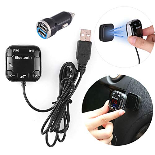Baceyong - Trasmettitore FM Bluetooth, lettore MP3 senza mani, con Bluetooth, caricatore magnetico per auto, SD, USB FM