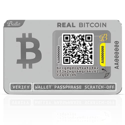 Ballet REAL Bitcoin – portafoglio fisico di criptovalute con supporto multivaluta e NFT sicuro - il più semplice portafoglio di criptovalute con archiviazione a freddo (singolo)