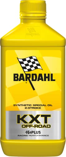 Bardahl 229039 - Olio Motore 2 Tempi, per Moto, KXT Off Road, 1 Litro, Eccellente Potere Detergente per la Massima Pulizia del Motore