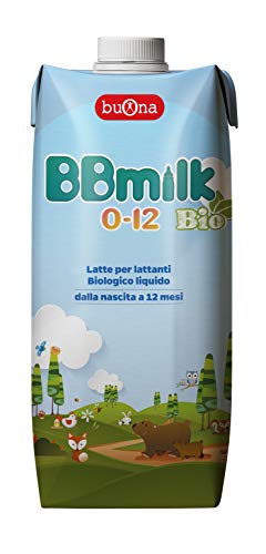 BBmilk 0-12 Bio liquido – Nuova formula, ancora più ricco - Latte liquido biologico per lattanti- pronto all’uso – 500 ml – 12 pezzi