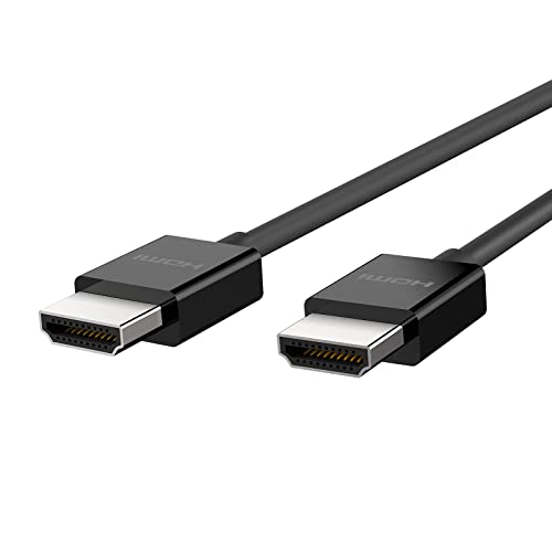 Belkin Cavo HDMI 2.1 Premium ad Alta Velocità Ultra, 4K Dolby Vision HDR, Visione Ottimale per Apple TV, 2 m, Nero