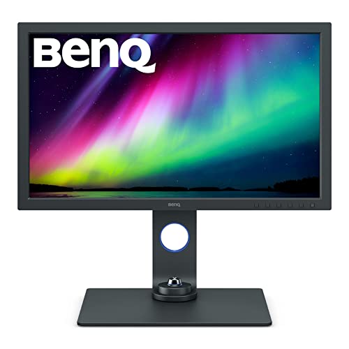 BenQ SW271C Monitor Photographer (AQcolor Technology, 27 pollici, 4K UHD, AdobeRGB P3 Wide Color, USB-C 60W, HDR, Calibrazione hardware, Compatibilità con MacBook Pro M1 M2)