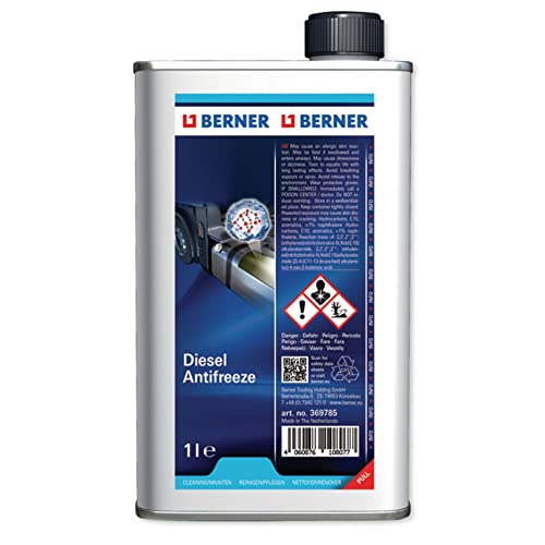 Berner Antigelo Diesel, additivo antigelo gasolio da 1 litro Super concentrato