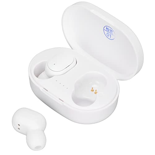Bewinner Mini Auricolari Wireless, Cuffie Bluetooth 5.1 Controllo Touch con Custodia di Ricarica Wireless, Auricolari Stereo HiFi, Cuffie in-Ear Microfono Incorporato per Lo Sport(Bianco)