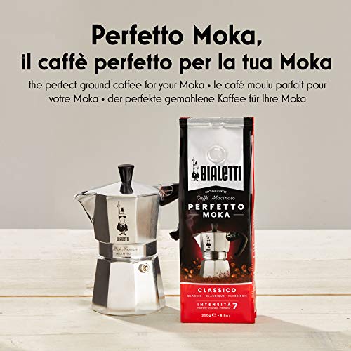 Bialetti Perfetto Moka Caffè Macinato, Decaffeinato - 1 x 250 gr...