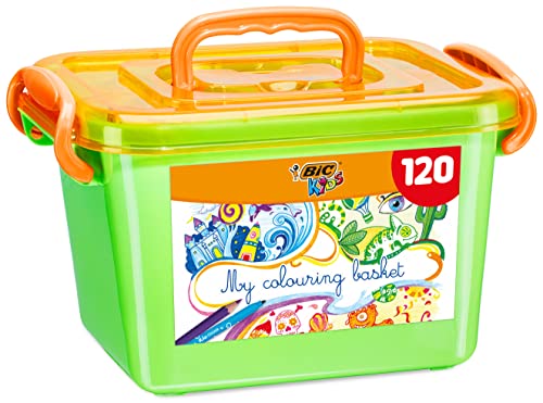 BIC Kids, My Colouring Box, Colori per Bambini, Set Colore con 60 M...