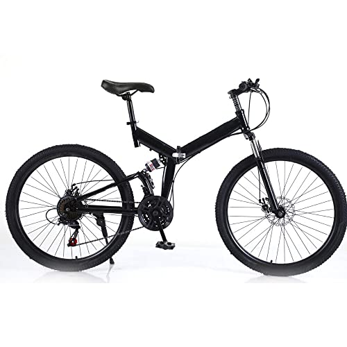 Bicicletta pieghevole da 26 , per mountain bike, mountain bike, 21 marce, per adulti, mountain bike, 150 kg