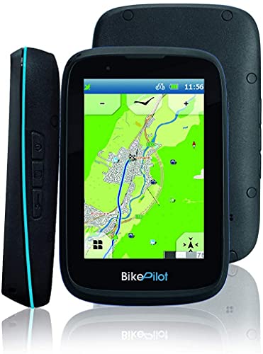 BikePilot²+, Bicicletta,Escursioni,Sistema di navigazione GPS esterno,Display capacitivo da 3,5 pollici,45 paesi europei,Funzione circuito,Bussola elettronica,Geocaching,Supporto bici