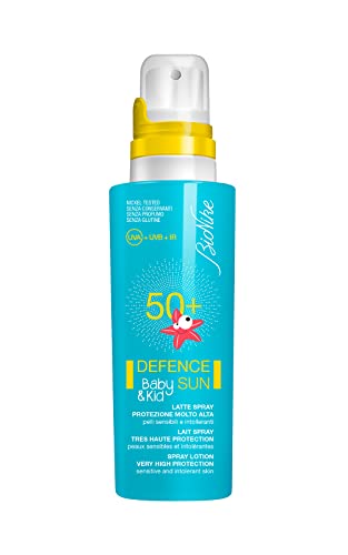 BioNike Defence Sun Baby & Kid Latte Solare Spray 125 ml SPF 50+ Protezione Molto Alta