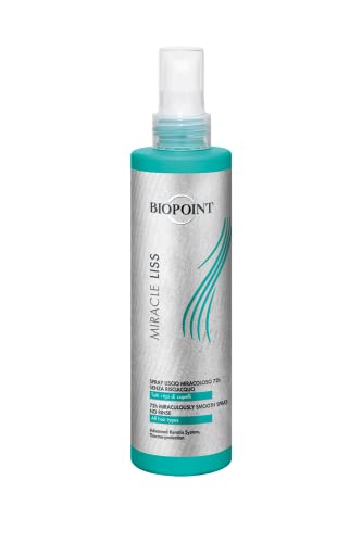 Biopoint Miracle Liss - Spray Capelli Senza Risciacquo Liscio 72h, Azione Anticrespo, Rende il Lisciaggio Semplice e Veloce, Dona Morbidezza e Leggerezza al Capello, 200 ml