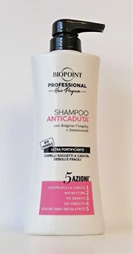 Biopoint Professional 5 Azioni Shampoo Anticaduta Ultra Fortificante, 400 ml