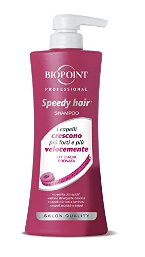 Biopoint Speedy Hair - Shampoo, Deterge Delicatamente e Protegge la Fibra Capillare, Azione Stimolante per una Crescita più Rapida dei Capelli, 400 ml