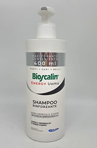 BIOSCALIN ENERGY - Shampoo Rinforzante con ATP e AJB da 400ml - CAPELLI UOMO NUOVO FORMATO