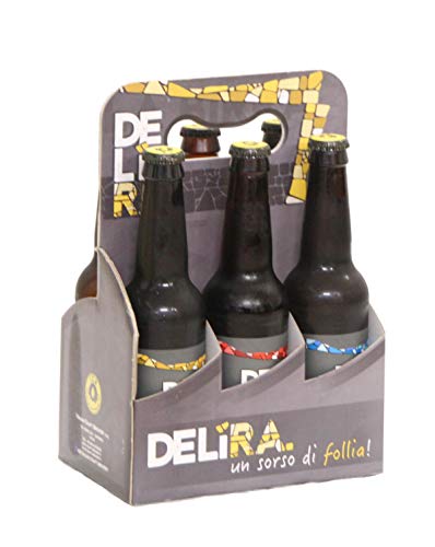 Birra Artigianale Cruda Italiana DELìRA - Confezione 6 Bottiglie 3...