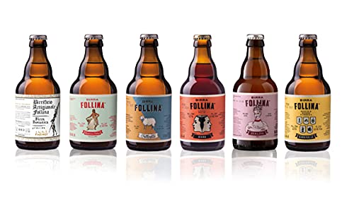 Birra Follina - Kit Box Degustazione 6 Birre Artigianali non filtra...