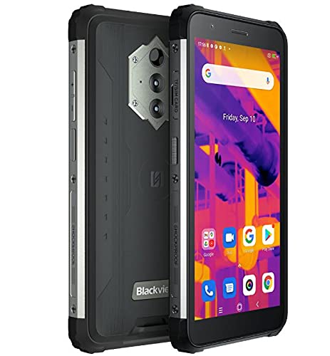 Blackview BV6600 Pro Termocamera Rugged Smartphone, Batteria 8580mAh (Ricarica Inversa), 5.7   HD+ IP68 IP69K Cellulare Antiurto Impermeabile Android 11, Octa Core 4GB+64GB,Fotocamera 16MP GPS Nero