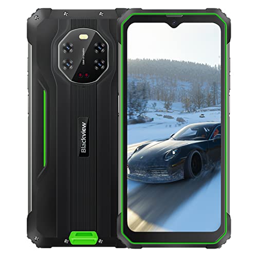 Blackview Smartphone Rugged BV8800, 6,58   90Hz FHD+, AI Quattro Fotocamera 50MP Visione Notturna, Helio G96 8GB+128GB, Batteria 8380mAh, IP68 Cellulare Impermeabile Android 11, GPS NFC Verde