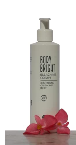Body Bright - Crema Corpo Schiarente e Depigmentante, per Trattamento Anti-Macchie. Crema Antiossidante e Protettiva. Per tutti i Tipi di Pelle.