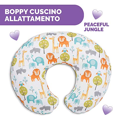 Boppy Cuscino Allattamento per Neonati 0+ Mesi, Forma Ergonomica co...