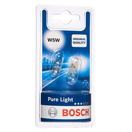 Bosch W5W Pure Light lampadine auto - 12 V 5 W W2,1x9,5d - lampadine x2