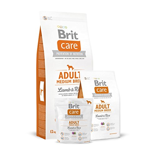 Brit Care Medium Adult con Agnello e Riso 12 Kg - Ipoallergenico pe...