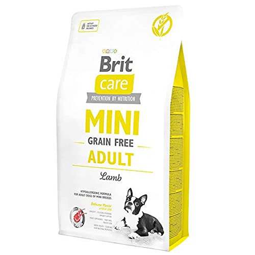 Brit Care Mini Adult Agnello - Ipoallergenico e Grain Free - Per cani di piccola taglia - 7 Kg
